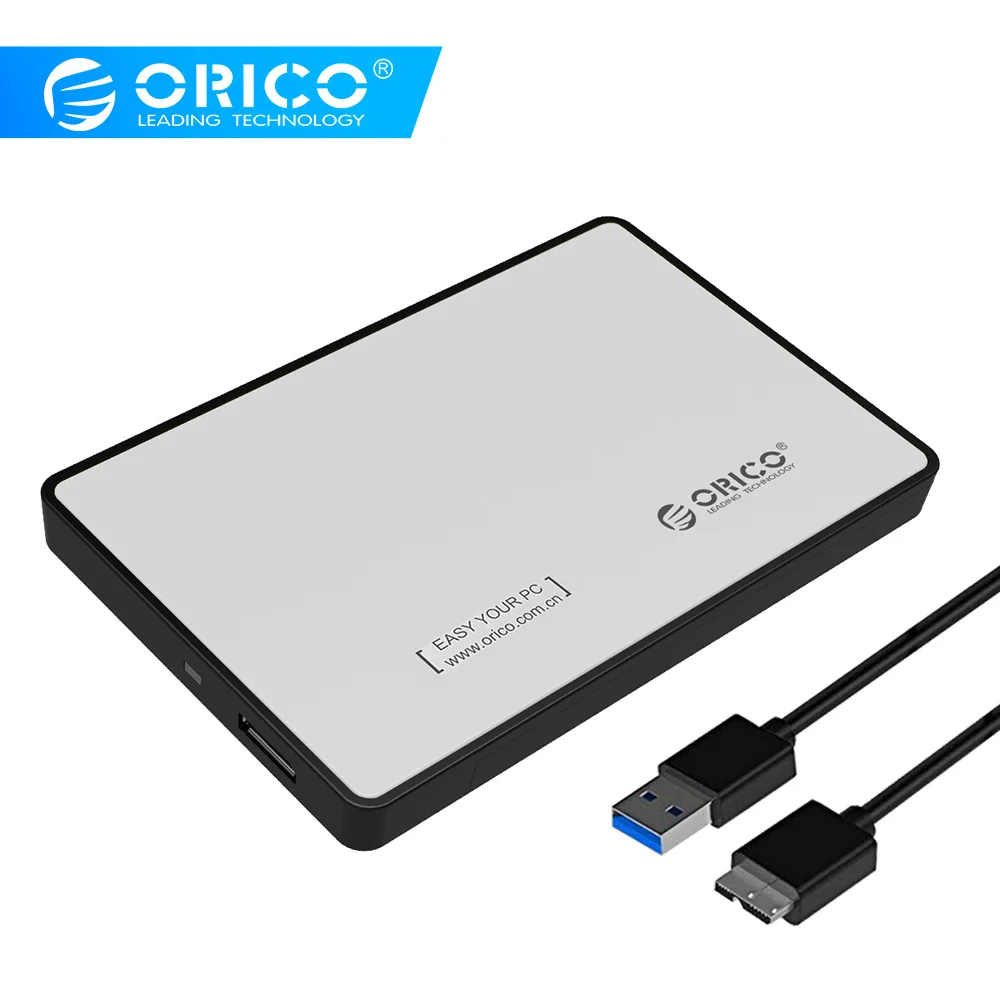 

ORICO 2588US3 SATA to USB3.0 External 2.5 HDD SSD Enclosure Storage Harddisk Case Box Hard Disk Drive Adapter Tool Free Connect
