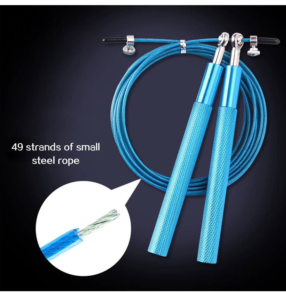 Crossfit Jump Rope Professional Speed Skipping for Fitness Workout Training Equipement MMA Boxing with Carrying Bag