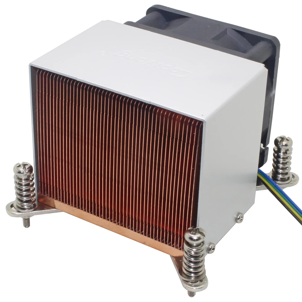 2U server CPU cooler heatsink cooling fan Copper