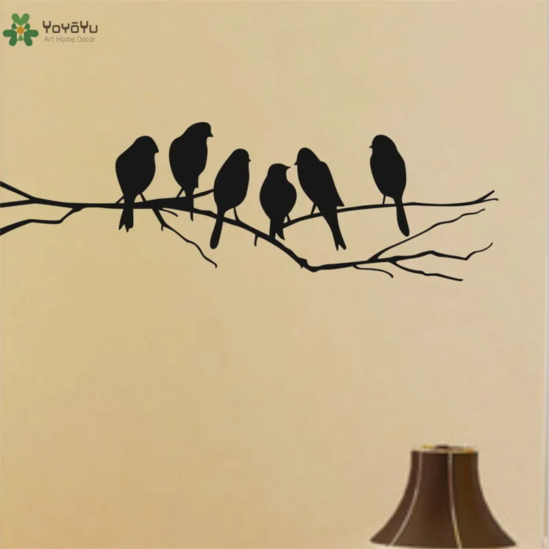 YOYOYU 40 colors Vinyl Wall Decal Bird Tree Living Room Bedroom Interior Art Decration Interior wall Sticker Modern Paper FD032