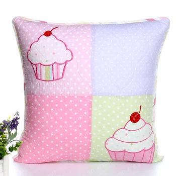 

50*50cm Girl princess cake child cartoon embroidery cushion cover Cushion cotton sofa bed car home room Dec wholesale FG209-2