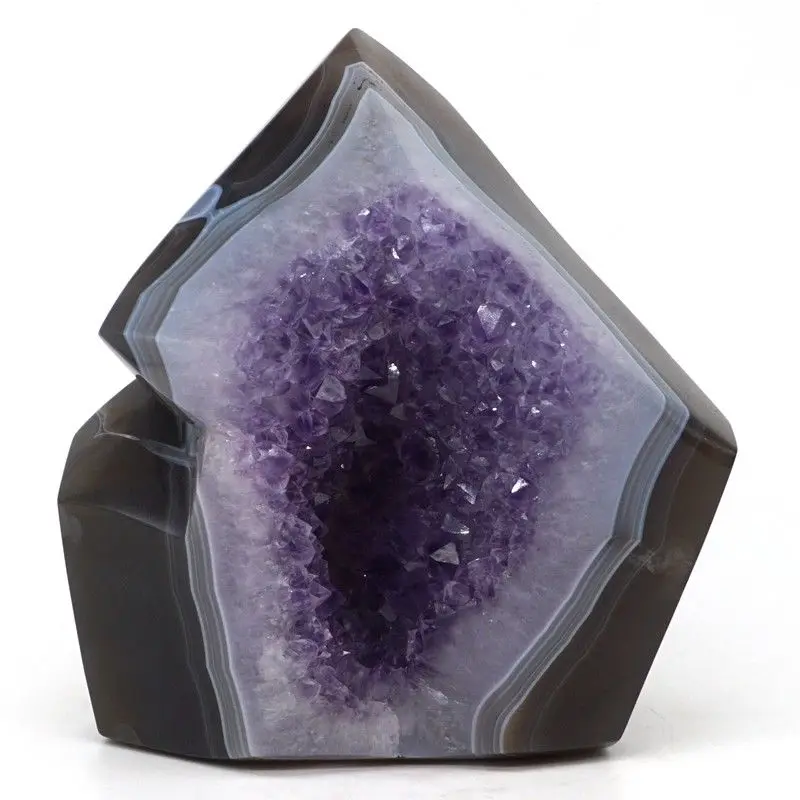 

1115g Natural Gemstone Amethyst Geode Column Crystals Cluster Energy Materials Specimen Home Decor Craft Collection
