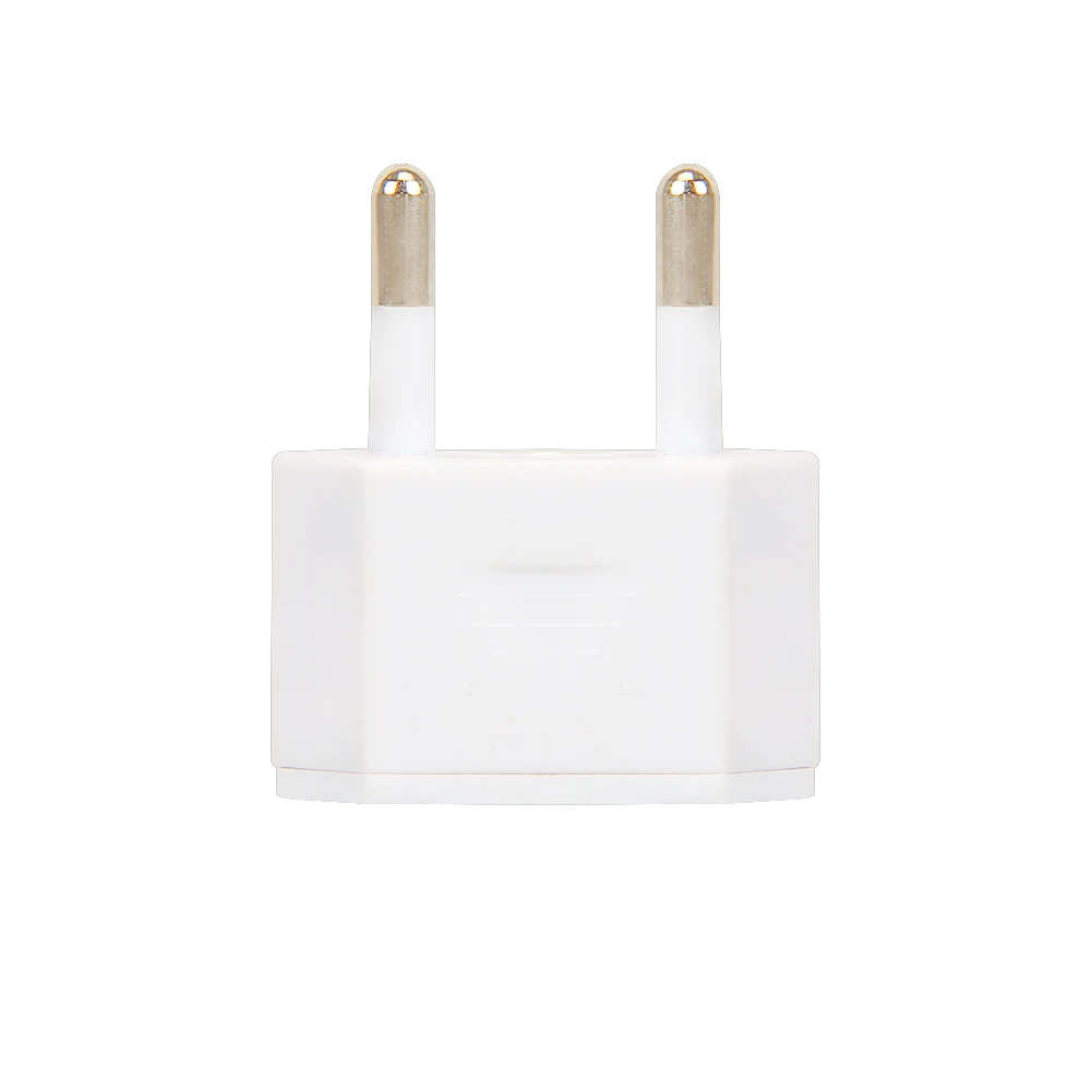 1pcs/lot US Jack to EU Plug Outlet Travel Charger Power Socket Adapter USA To Europe European Regulation Charging Converter Plug