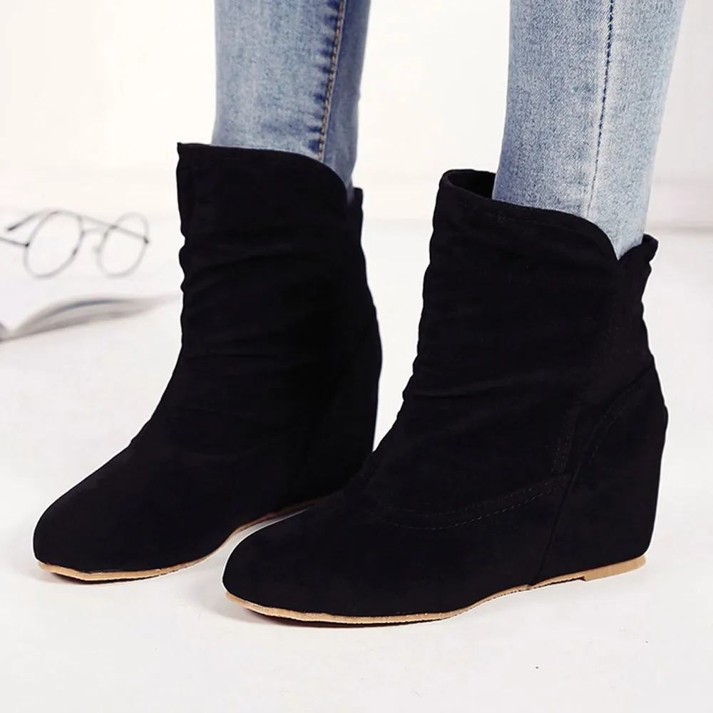 wedge casual boots