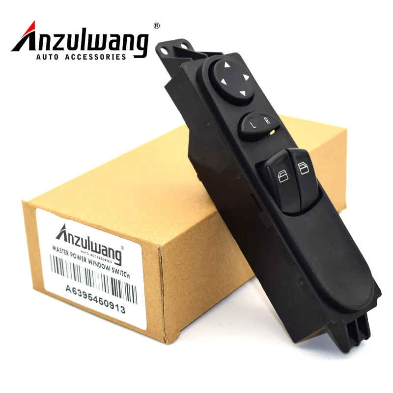 

ANZULWANG A6395450913 6395450913 Power Window Lifter Regulator Master Control Switch For Mercedes-Benz W639 Vito 2003-2015