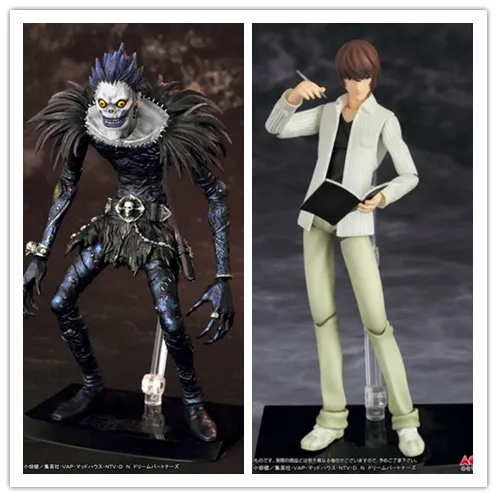 

MCR HOT Figutto Figma Anime Death Note Character Ryuk & Yagami Light BJD PVC Action Figures Toys For children