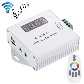 

DC5V-24V WS2811 /WS2812B /6812 /1903/6803 Magic LED tape digital colorful music controller with RF touch remote Max 600pixels