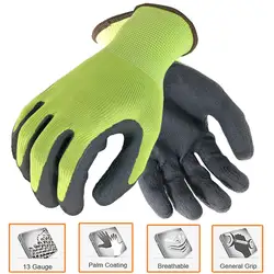NMSafety Заводские рабочие перчатки из пенопласта латексный материал защитные перчатки 12 пар/лот европейский стандарт