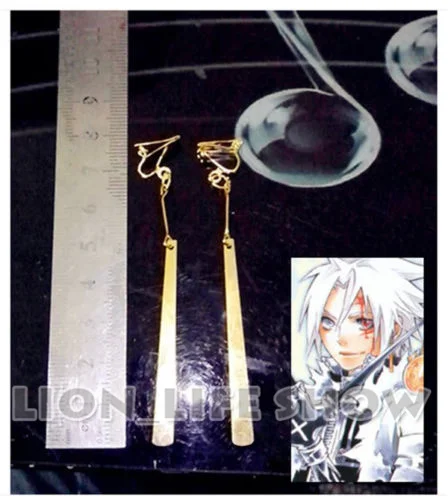 Аниме D.Gray man Allen Walker серьги с подвеской аксессуары для косплея|cosplay props|accessories