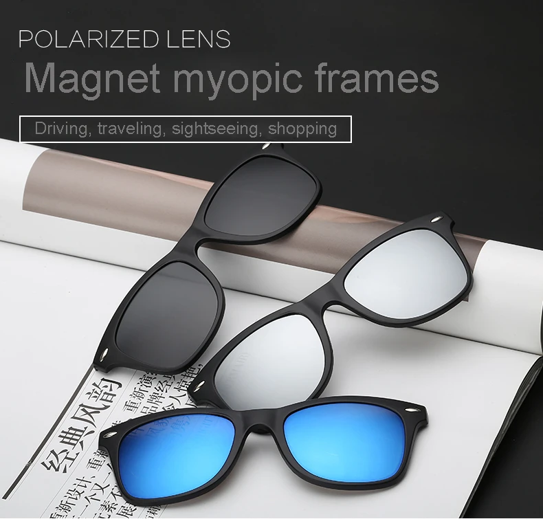 5 lenes Magnet Sunglasses Clip