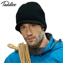 Бренд Taddlee, Мужская зимняя шапка, набор головных уборов, мужская шапка, мужские теплые шапки, мужские осенние шапки, вязаные шерстяные шапки, повседневные