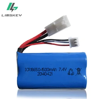 

5pcs /lot 7.4V 1500mAh lithium power battery accessories FT009 remote control boat speedboat model aircraft 18650