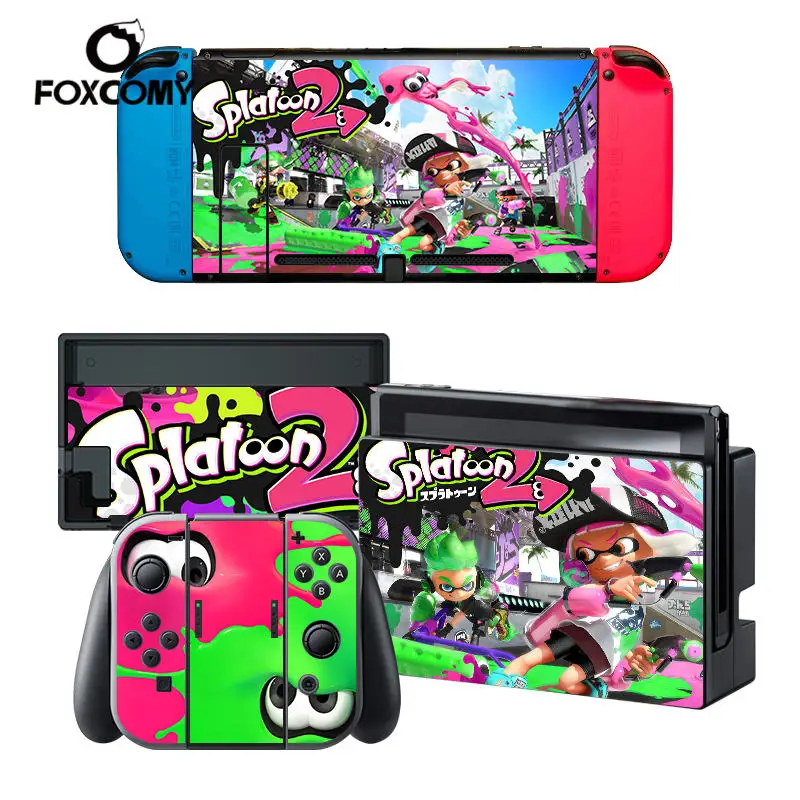  Custom Man Vinyl Console Cover For Super Smash Bro s 5  For Nintend Switch Skin Stickers Controller Protective For NS Switch 