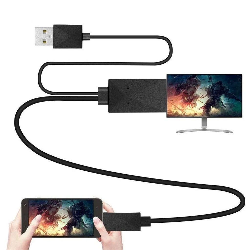 USB HD кабель Micro к HDMI 4K HDTV Цифровой AV адаптер для Acer Aspire R13/V15 s5 391 6419 Nitro Apple Mac book|Кабели