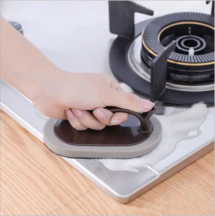 

Strong Decontamination Bath Brush Sponge Tiles Brush Hot Sale Magic Strong Decontamination Bath Brush Kitchen Clean Tools