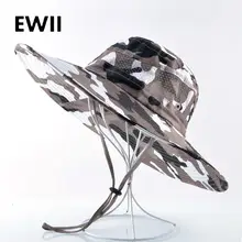 Камуфляжная Панама мужские кепки Боб Рыбацкая широкая шляпа Солнцезащитная женская летняя Рыбная Панамы для мужчин boonie