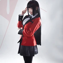 Hot Cool Cosplay Costumes font b Anime b font Kakegurui Yumeko Jabami Japanese School Girls Uniform