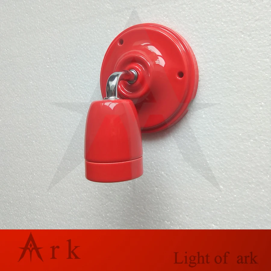 high temperature resistance colorful glazing ceramic E27 led Wall Sconce Wall Light Antique Wall Lamp Indoor Light-none bulb