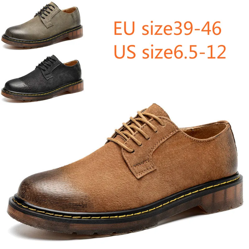 

Sneakers 2018 new large leather leather mountaineering shoes outdoor skid balance fitness shoes men's shoes 38-46