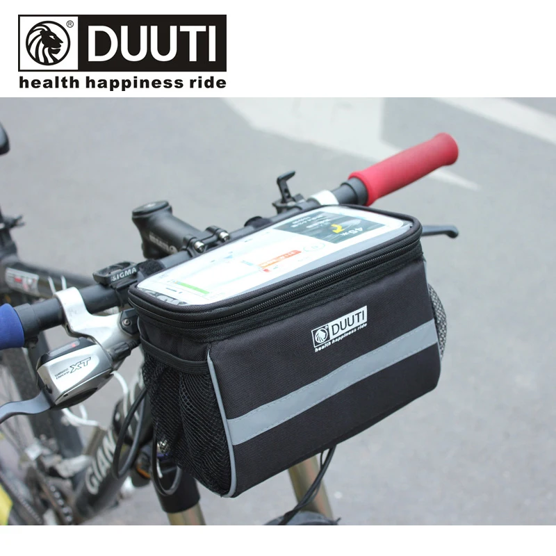 DUUTI Bicycle Bag Touch Screen Phone Bag Waterproof Handlebar Bag Front Beam Road Bike MTB Front Bag