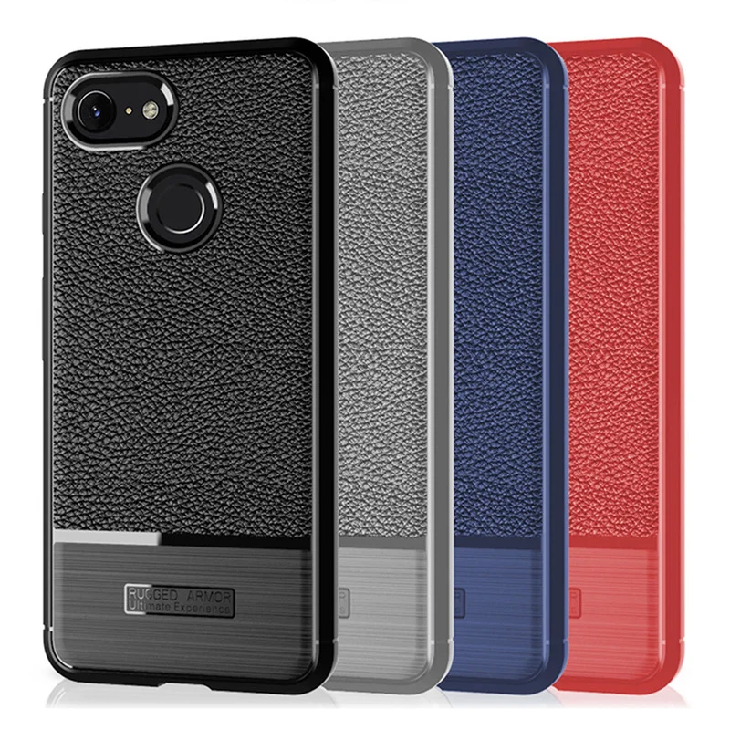 

For Google Pixel 3 XL Case Luxury Leather TPU Silicone Phone Case For Google Pixel 3 Back Cover shell mobile phone case cover