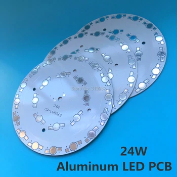 

20 PCS 24W 118mm Round type High Power LED PCB Board Heatsink Aluminum empty Panel for LED ceiling bulb down Lamp Base Radiator
