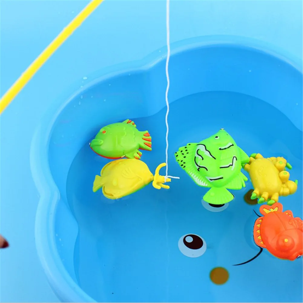 6 шт. детская рыбалка игры образование Магнитная рыбалка игрушка открытый забавные игрушки для детей подарок