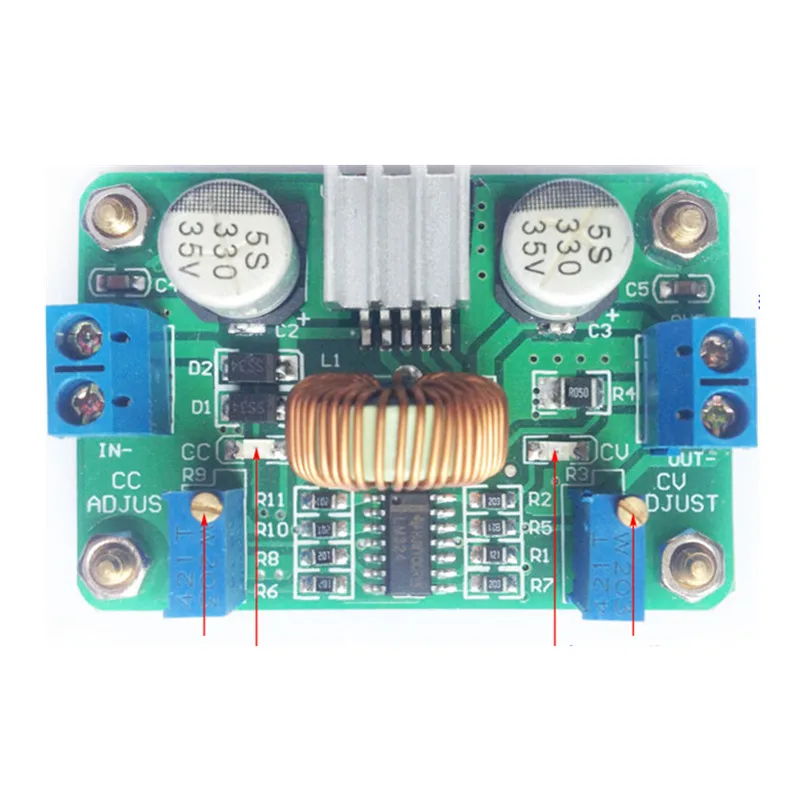

DC-DC LED Drive Constant Voltage And Current Charge Adjustable DC Power Module With Charging Indicator