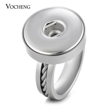 

10PCS/Lot Wholesale Stainless Steel Ring Swirl for 18mm Snap Button Charms 3 Sizes NN-543*10