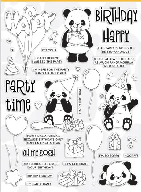 

panda Transparent Clear Stamp for DIY scrapbooking/Card Making C556