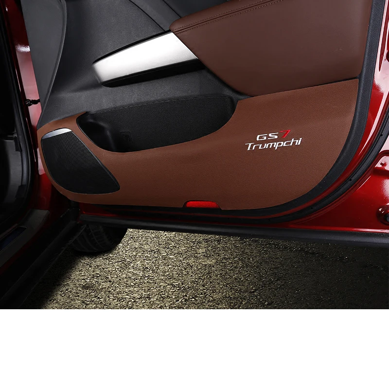 

Lsrtw2017 Fiber Leather Car Interior Door Anti-kick Mat Glove Box Mat for Trumpchi Gs3 Gs7 Gs8 2017 2018 2019 2020