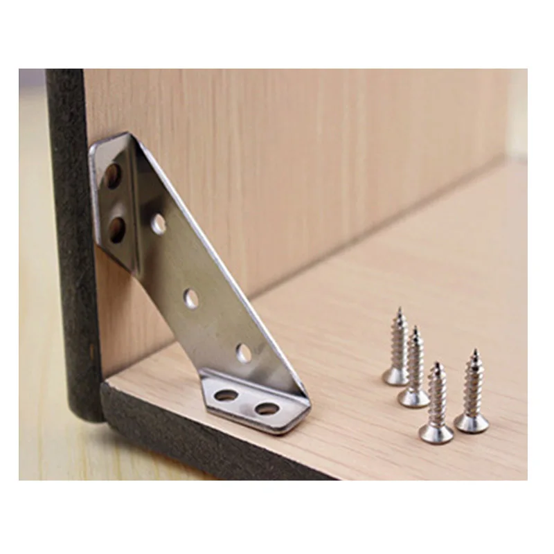 1*Stainless Steel Angle Code Brackets Right Fixed Corner Bracket Hardware Accessories 90 degree | Обустройство дома