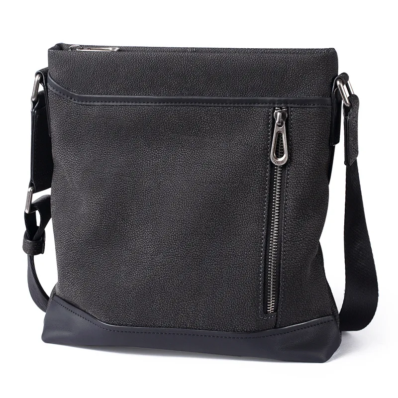 PaboJoe brand genuine leather bag 100% cow leather Messenger Bag men Soft shoulder bag 2018 new