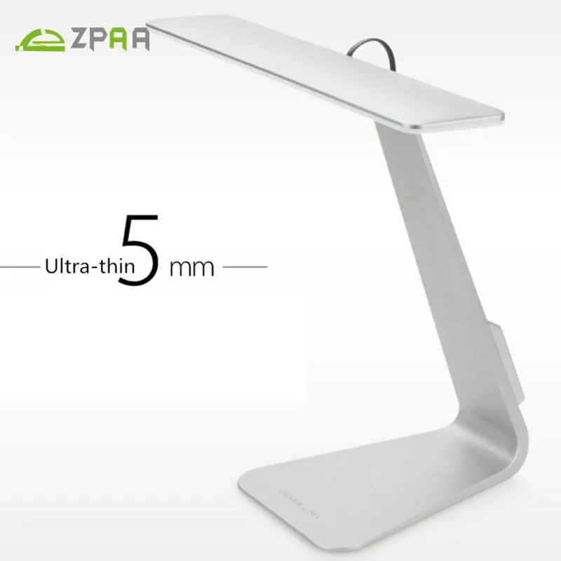 

ZPAA Ultrathin USB LED Table Lamp Dimming Touch Reading Eye Protection Night Light Rechargable Desk Light Lamps