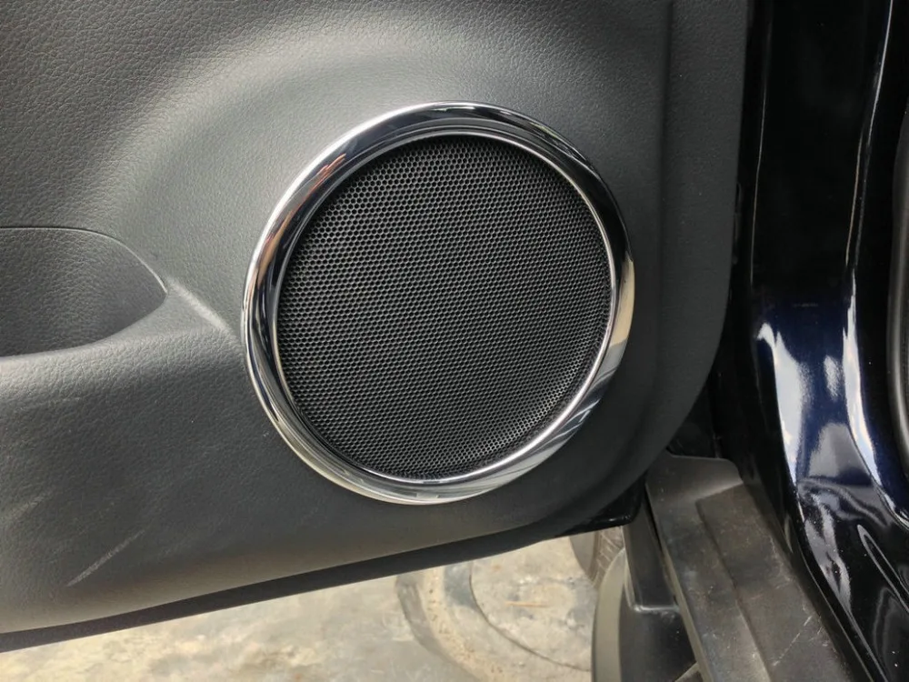 

Car Sticker Chromed Inner Horn Loud speaker Cover Trim For Nissan QAshqai 2015 ,car accessories
