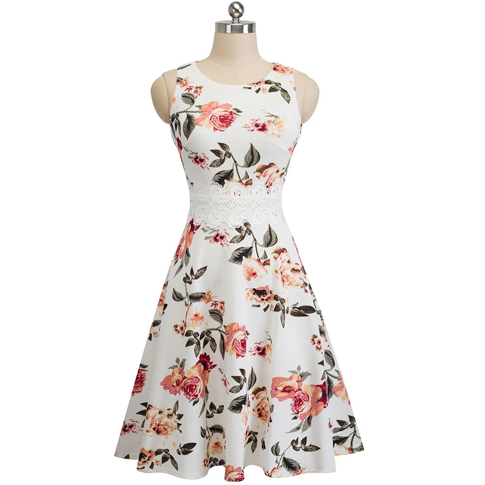 Nice-forever Vintage Elegant Embroidery Floral Lace Patchwork vestidos A-Line Pinup Business Women Party Flare Swing Dress A079 69 Nice-forever Vintage Elegant Embroidery Floral Lace Patchwork vestidos A-Line Pinup Business Women Party Flare Swing Dress A079 69