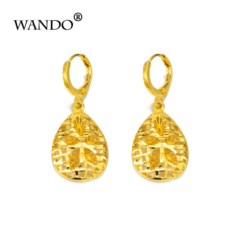 Wando, модные дубайские ювелирные изделия, полые, уличный стиль, золотой цвет, Франция, серьги для женщин, панк, вечерние, серьги для женщин/девушек E82