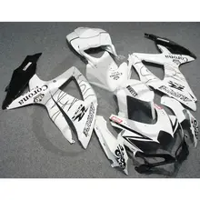White Crown INJECTION ABS Fairing Kit For SUZUKI GSX-R GSXR 600 750 08-10 09 5D