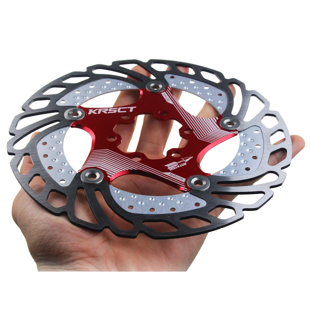 

KRSEC Bike Disc Brake Rotors DH Ultralight Floating Disc Pads 160mm 180mm 203mm 6/7/8 inches for MTB Bicycle parts component