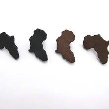 3 см размер Дерево Африка серьги с картой шпильки коричневый и черный цвет можно смешать