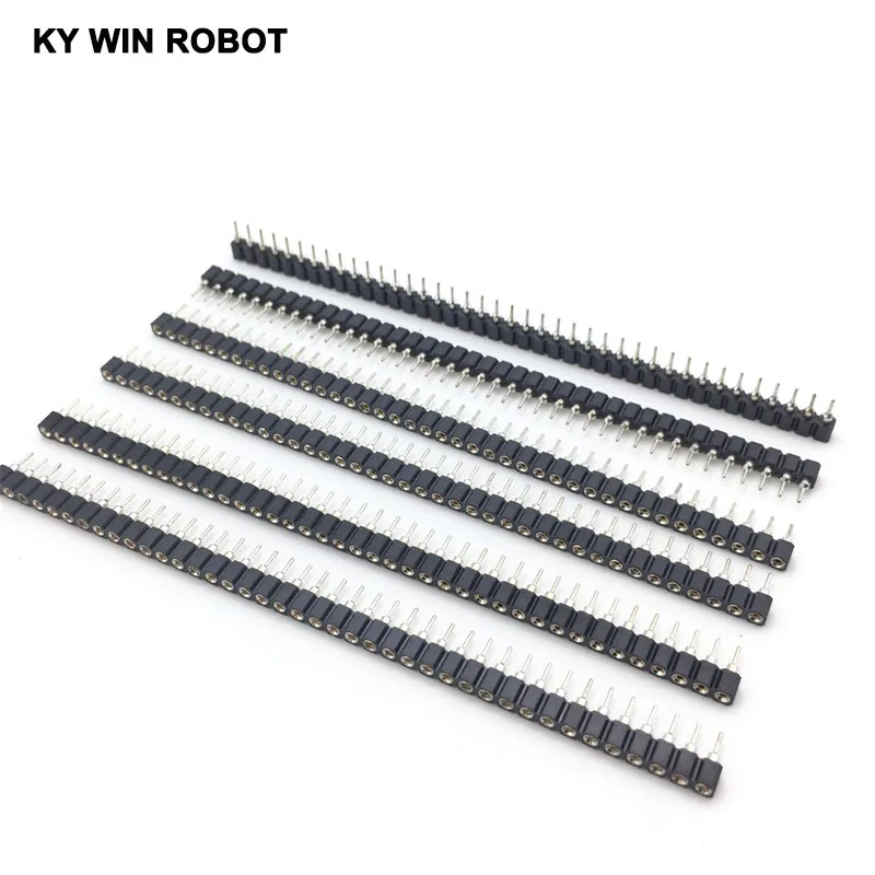 5 шт. 1x40 контактный 2 54 круглый гнездовой штырьковый коннектор|female pin header|connector