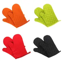 1 шт. хлопчатобумажная утолщенная перчатка для духовки термостойкая рукавица и прихват для микроволновой печи Нескользящая Перчатка для выпечки