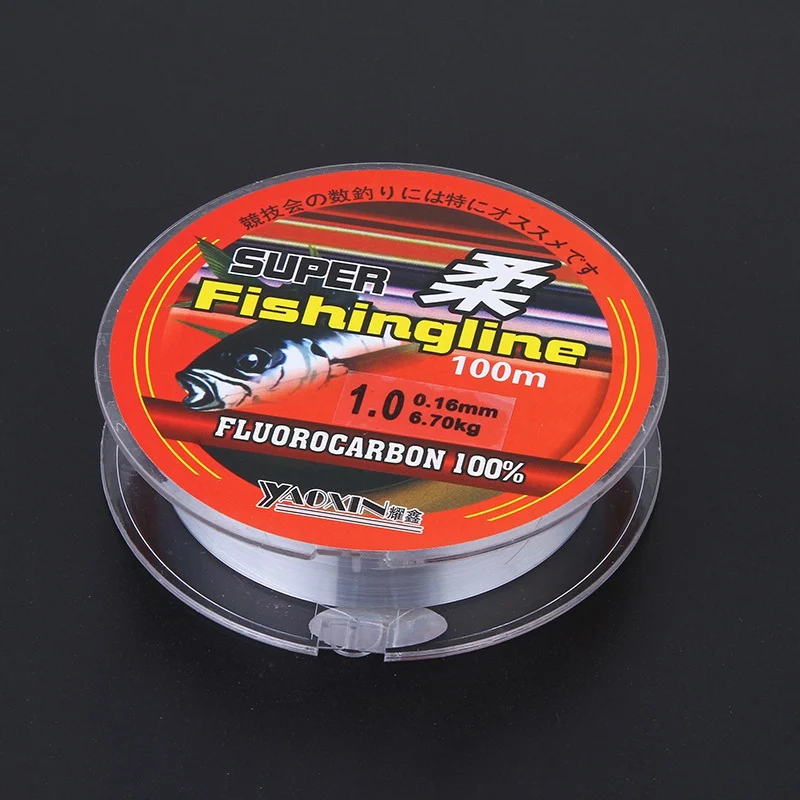 Non Transparent Nylon Fluorocarbon Fishing LineBrand Super Strong  100 m  Fishing Tackle Non-Linen Multifilament