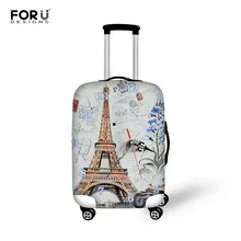 Эластичный Защитный чехол для багажа с принтом Эйфелевой башни до 18-28, эластичный Водонепроницаемый чехол для чемодана, аксессуары для путешествий
