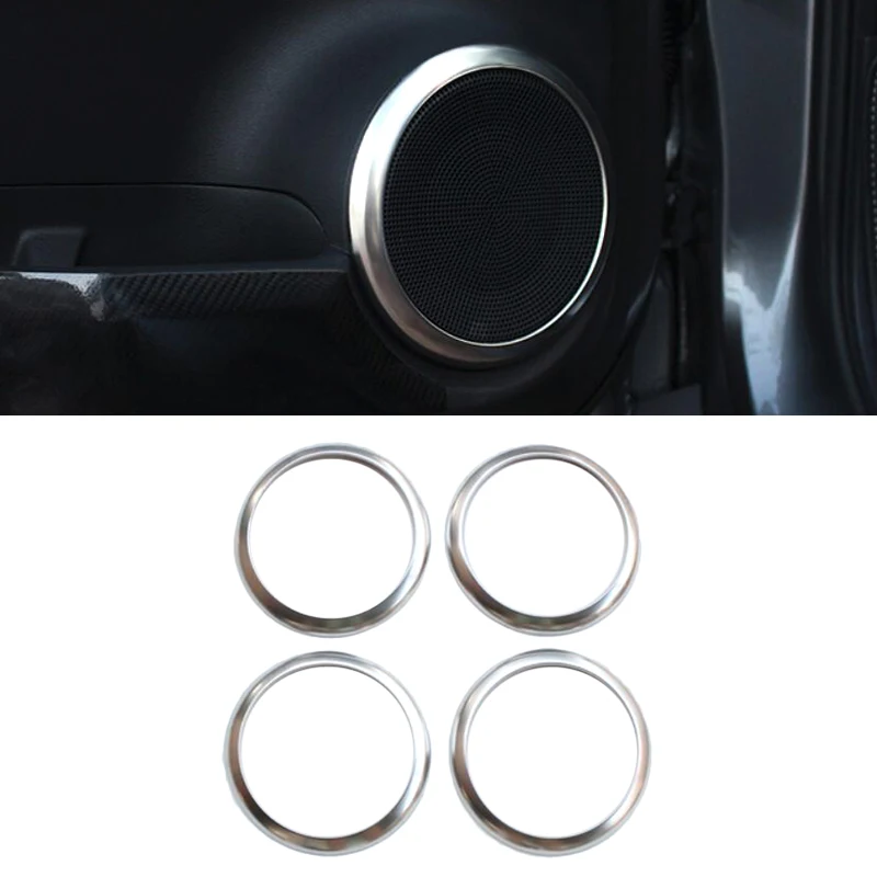Для Nissan пинает 2016 2017 2018 4 шт. двери интерьера ABS Chrome аудиомагнитолы автомобильные