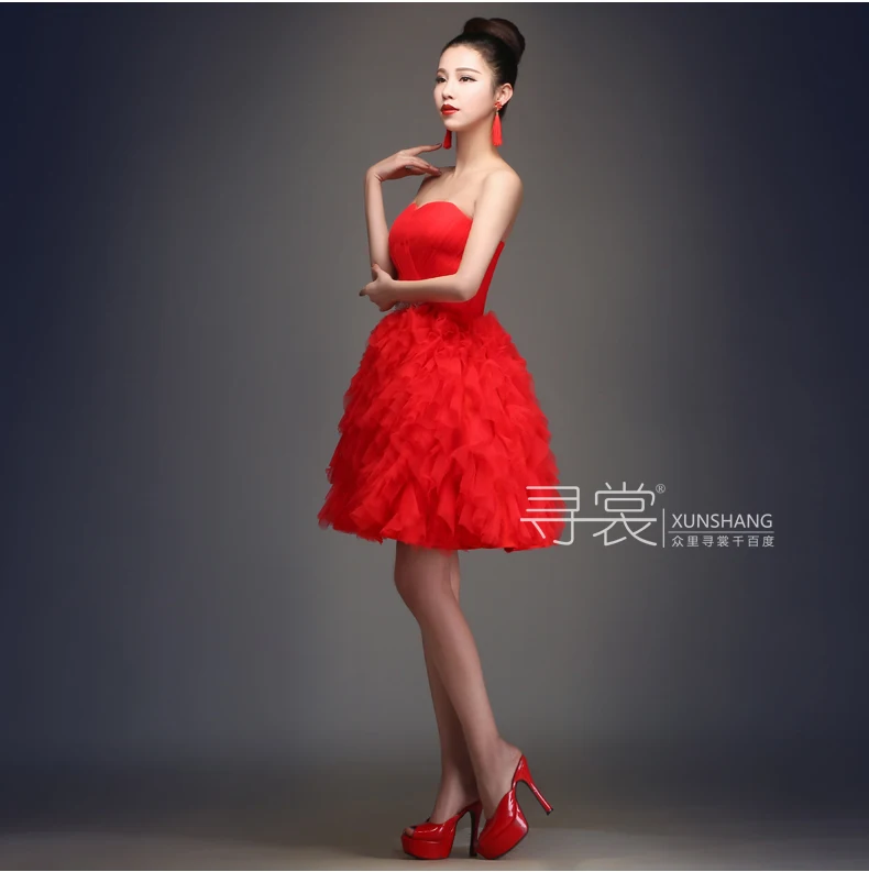 Board cork strip Boob tube prom dresses