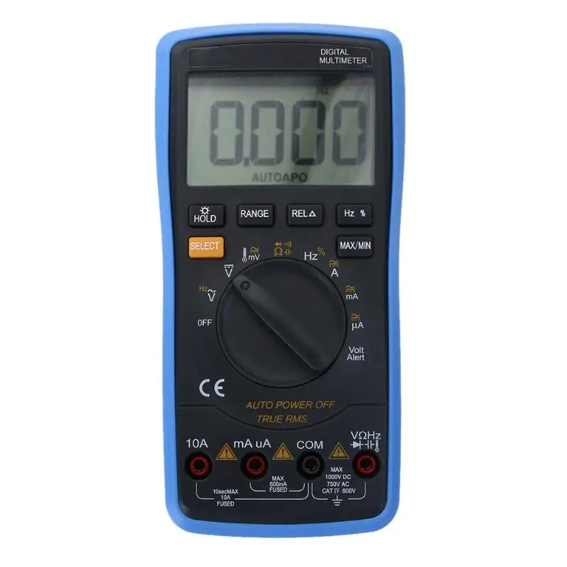 

DT-17N ABS Automatic Digital Multimeter Univesal Auto LCD Backlight Digital Multimeter Backlight AC/DC Ammeter Voltmeter