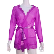 Горячее женское сексуальное нижнее белье кружевные верхушки Babydoll прозрачная Пижама