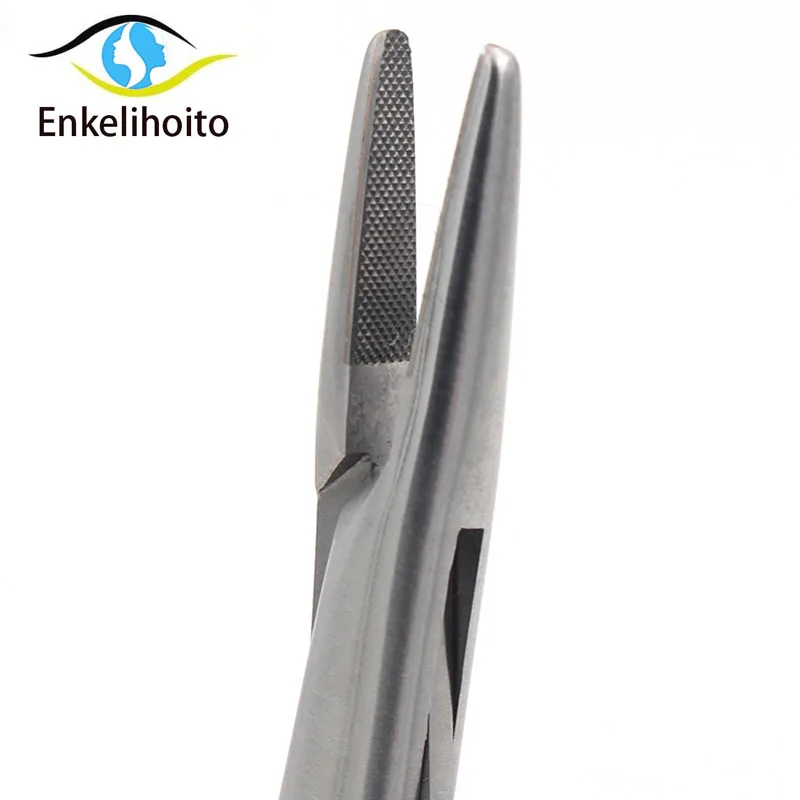 Stainless steel medical lock insert needle holder 14cm cosmetic plastic double eyelid surgery needle holder clamp 5