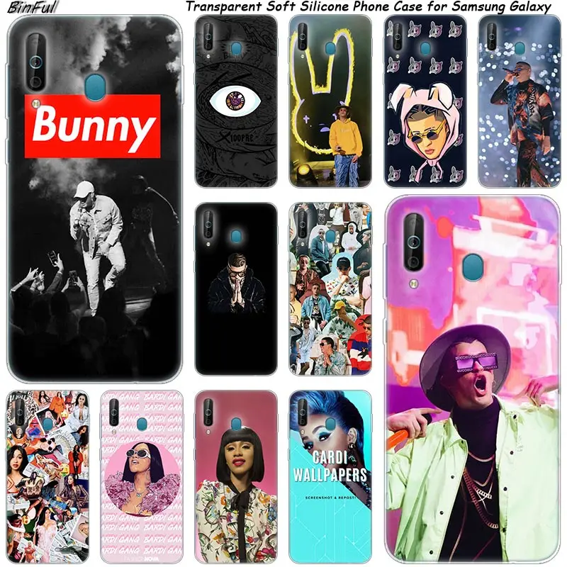 Cardi B Bad Bunny силиконовый чехол для телефона Samsung Galaxy A80 A70 A60 A50 A40 A40S A30 A20E A2CORE M40 Note 10 Plus